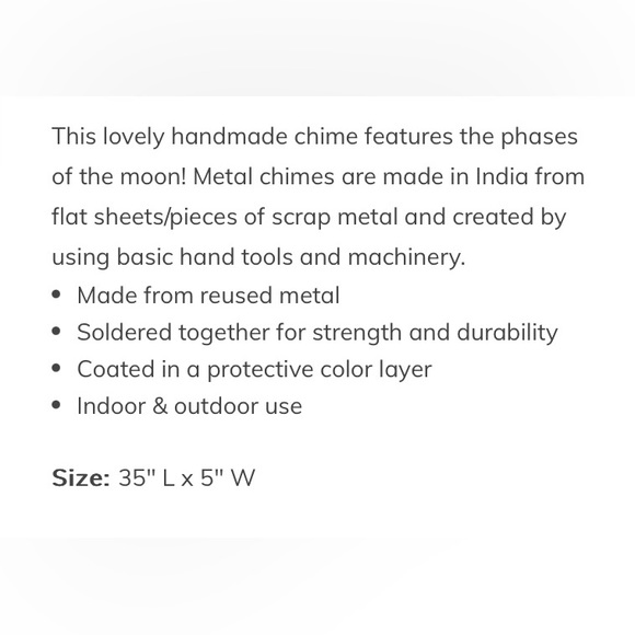 NWT Silver Tone Moon Phase Chime - Picture 12 of 12